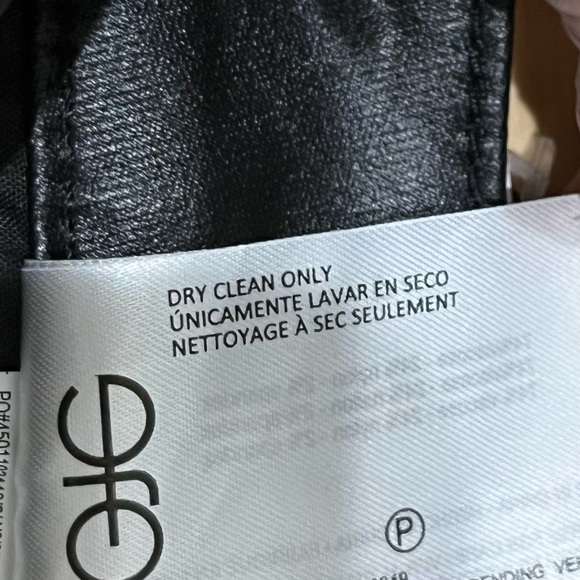 NWT Faux Leather Look Social Standard Skinny Ankle Jeans, Sz 6 - Picture 13 of 16